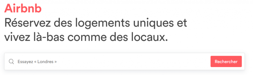 recherche airbnb