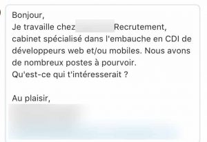 prise de contact sur linkedin